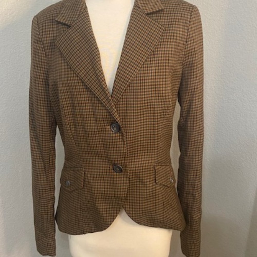 Houndstooth Check Jacket